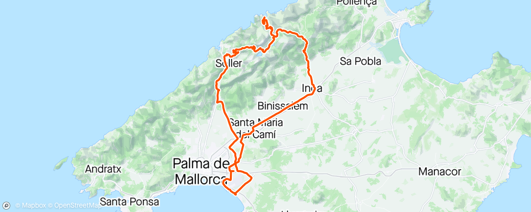 Map of the activity, Mallorca dag 6 - 2024