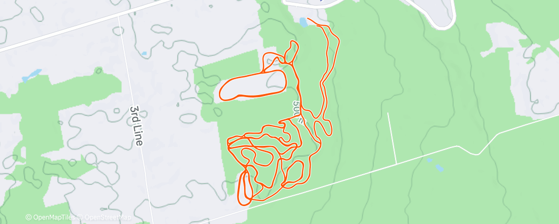 Map of the activity, The last few days have been tough on the trails