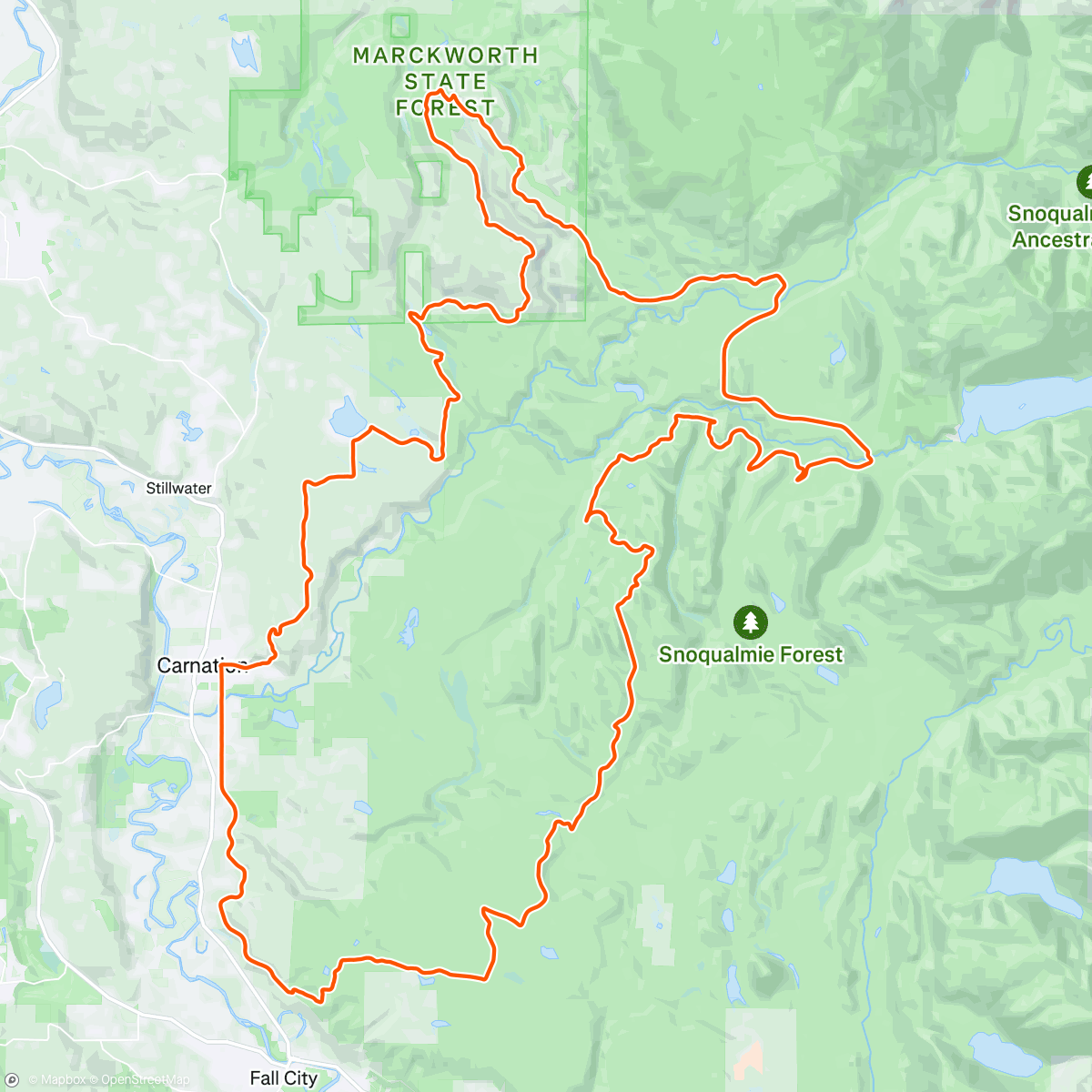 Map of the activity, Colder than expected & a bit off the rez