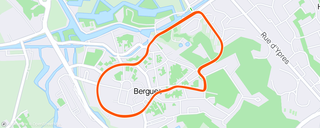 アクティビティ「Criterium de Bergues」の地図