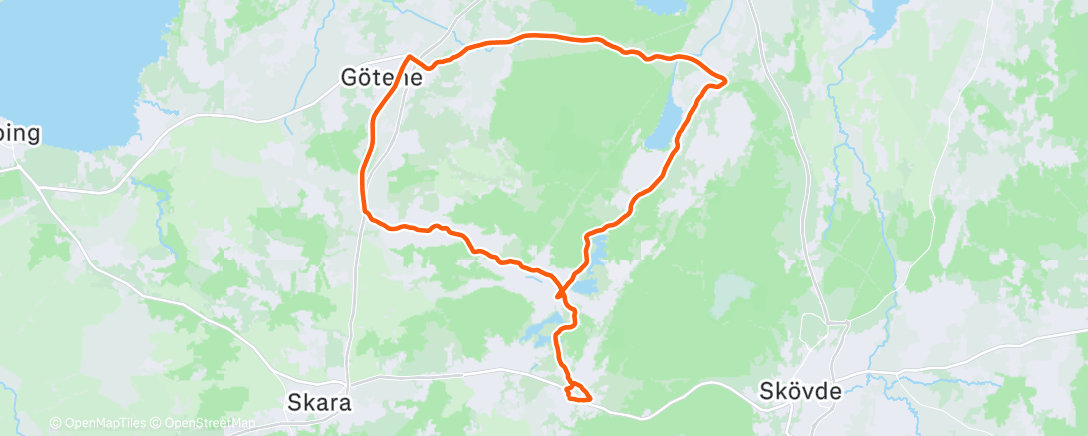 Map of the activity, Morning Ride