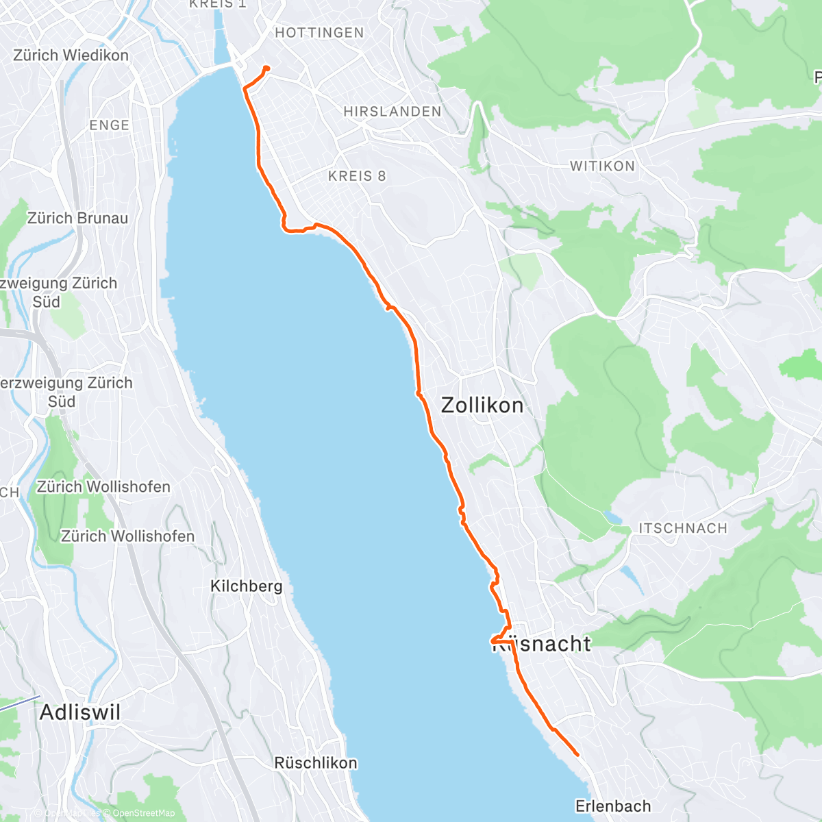 Map of the activity, am See