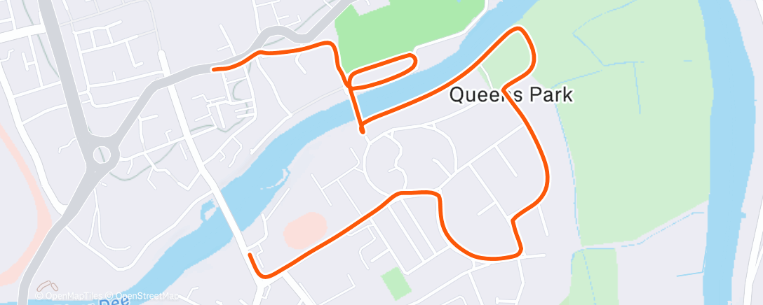 Map of the activity, Evening Walk