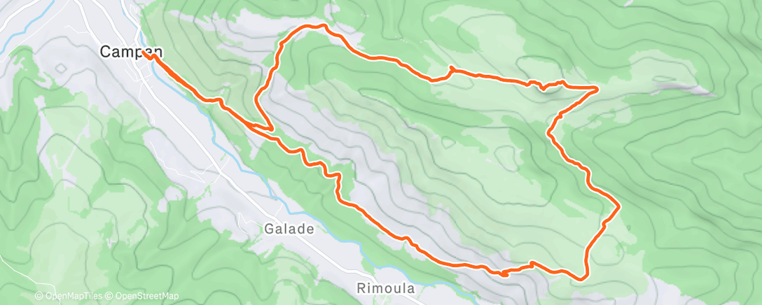 Карта физической активности (Lunch Trail Run)