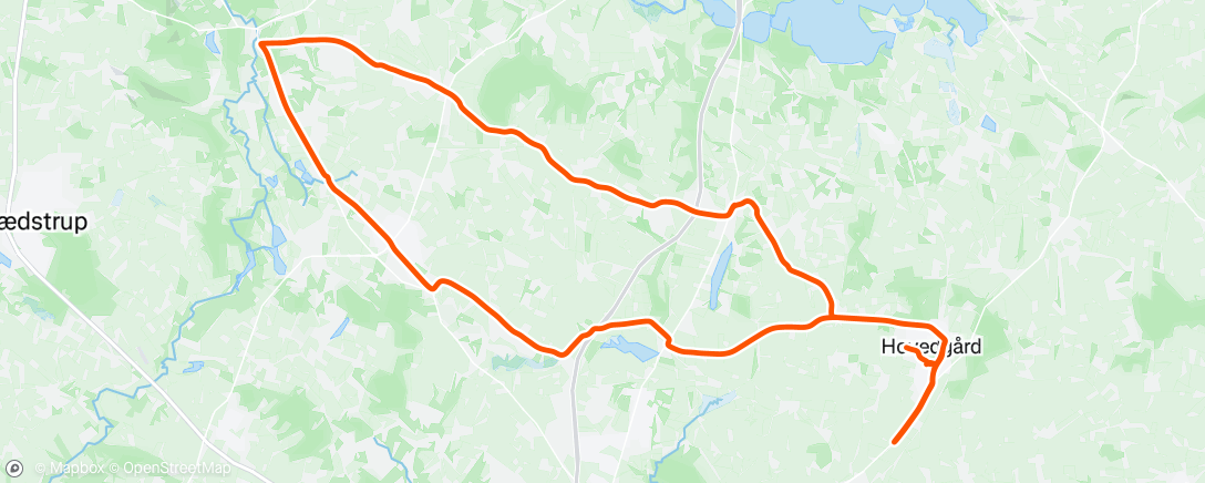 Map of the activity, Afternoon Ride