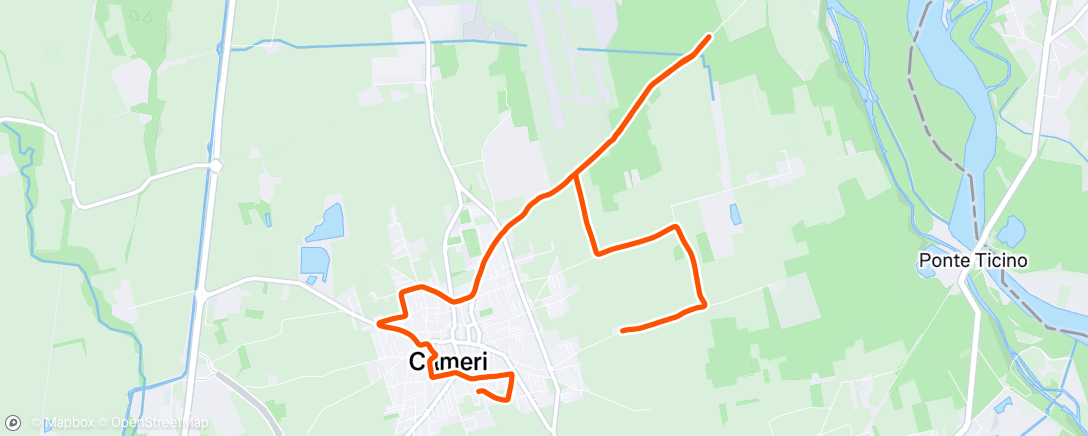 Map of the activity, 14 KM RUN 👍
