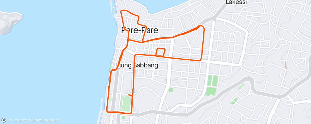 Map of the activity, Morning Run