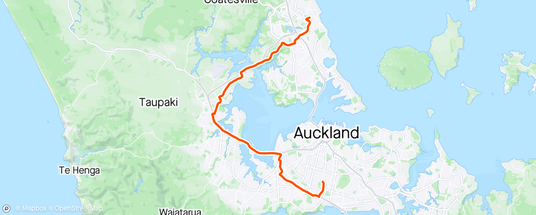 Map of the activity, Ride to get the car after a few too many wines