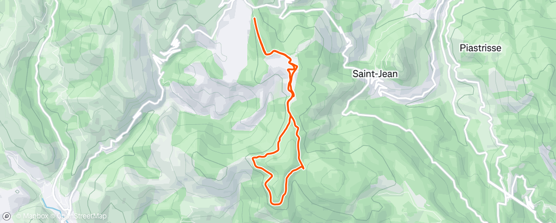 Map of the activity, Aerobic with Tempo Intervals