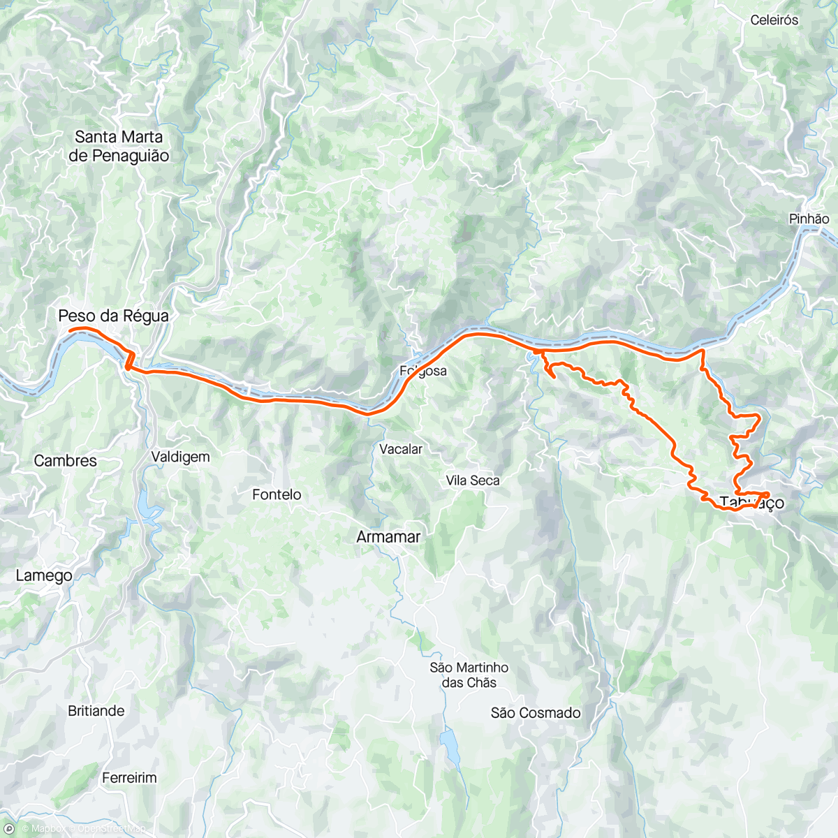 Map of the activity, Douro GF - Minifondo
