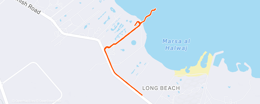 Map of the activity, Morning Run