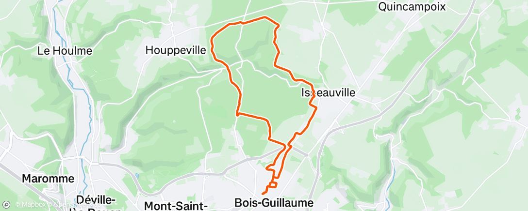 Carte de l'activité Lunch Trail Run