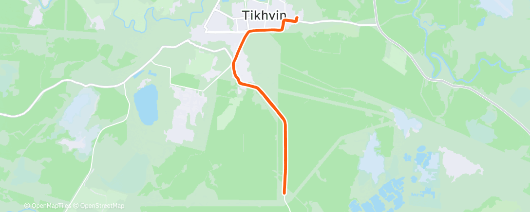 Map of the activity, Утренний забег