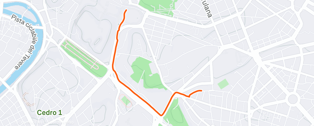 Map of the activity, Camminata pomeridiana