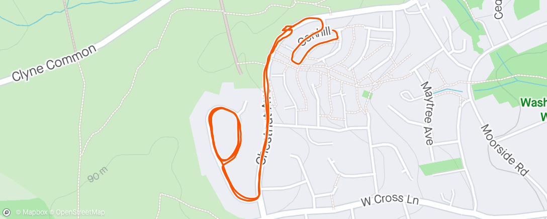 Mapa de la actividad (Morning Run c25k 5:3)