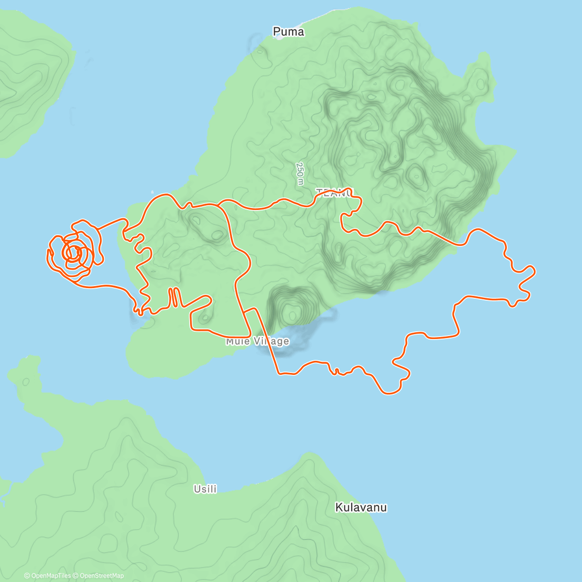 Map of the activity, Zwift - Spiral into the Volcano in Watopia