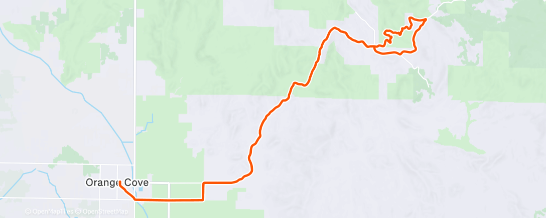 Map of the activity, Afternoon Ride