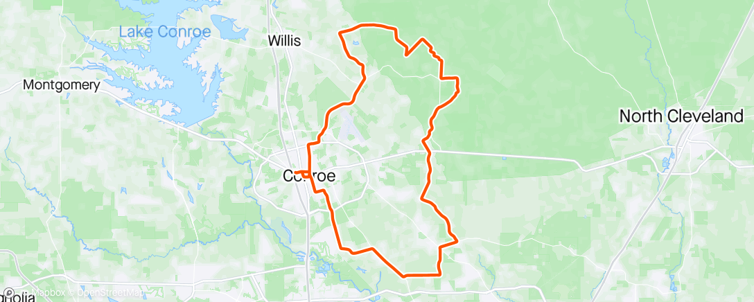 Map of the activity, RRR 50 miler