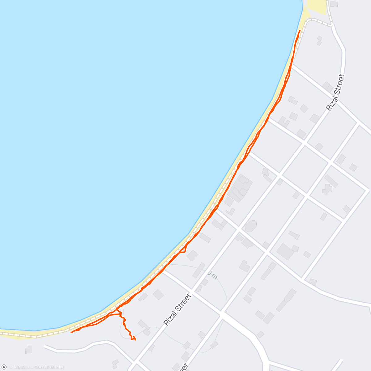 Map of the activity, Moonlight Beach Walk…