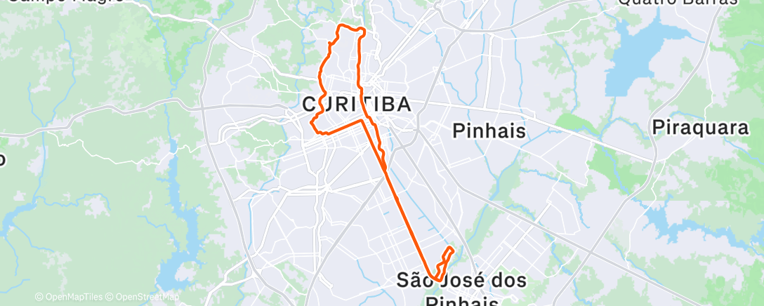 Map of the activity, 2025-12-28Ride