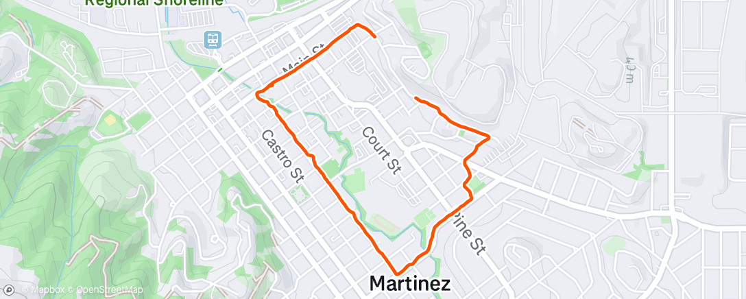 Mapa de la actividad (Afternoon Walk)