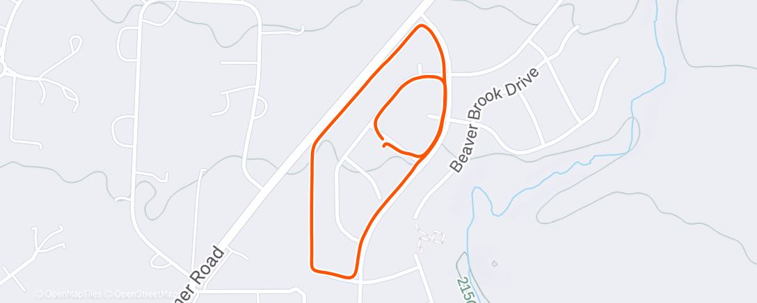 Map of the activity, Afternoon Walk