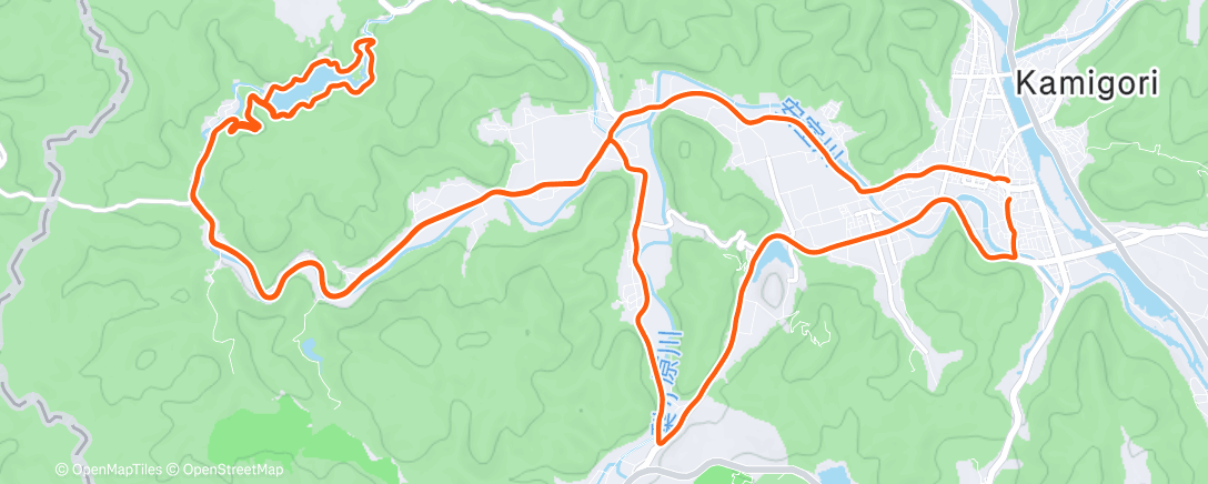 Map of the activity, Lunch Ride