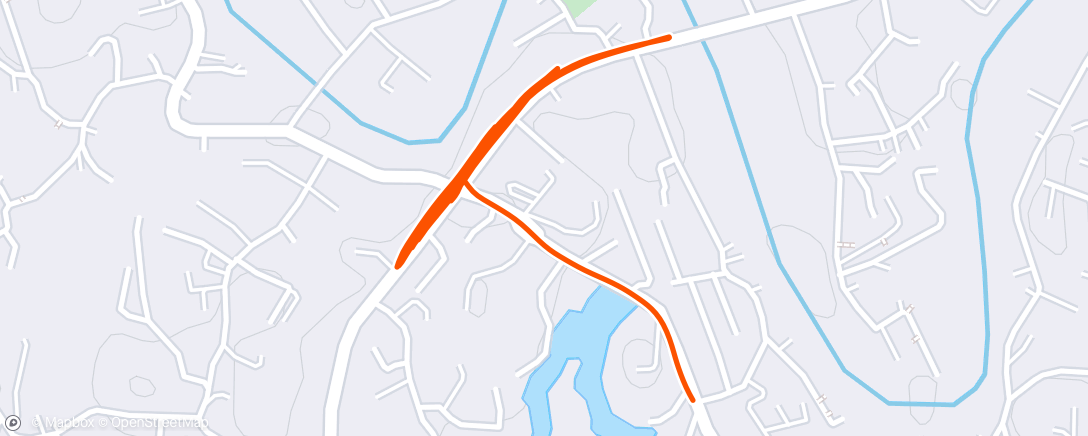 Map of the activity, Morning Run