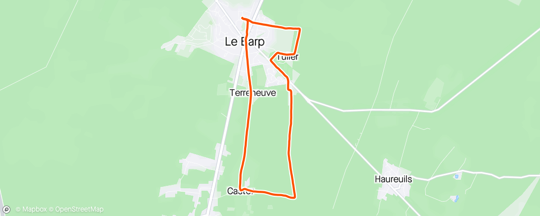 Map of the activity, Marche sportive autour de Le Barp avec Miss Marjo 💪 💪 💪 💪