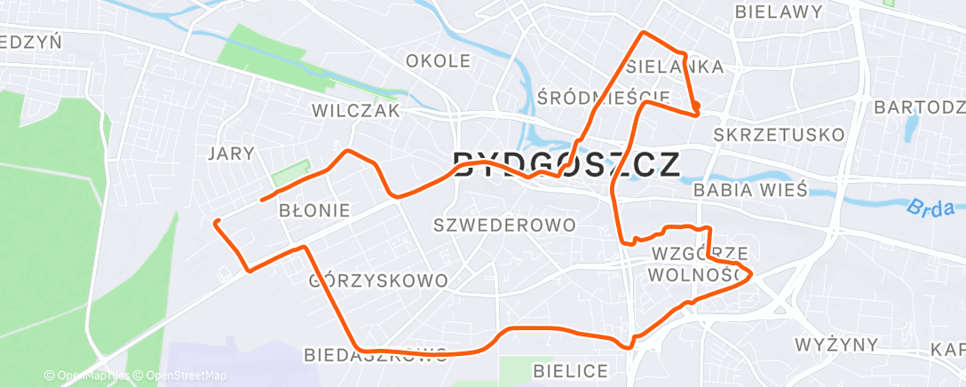 Map of the activity, Pusto tu, pusto tam... 🚴🏼