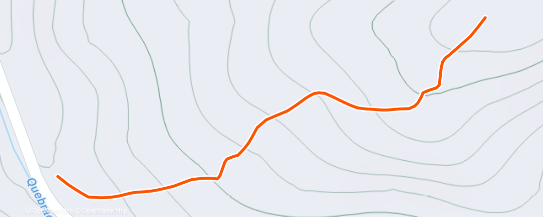 Map of the activity, Vuelta en bicicleta de montaña a la hora del almuerzo
