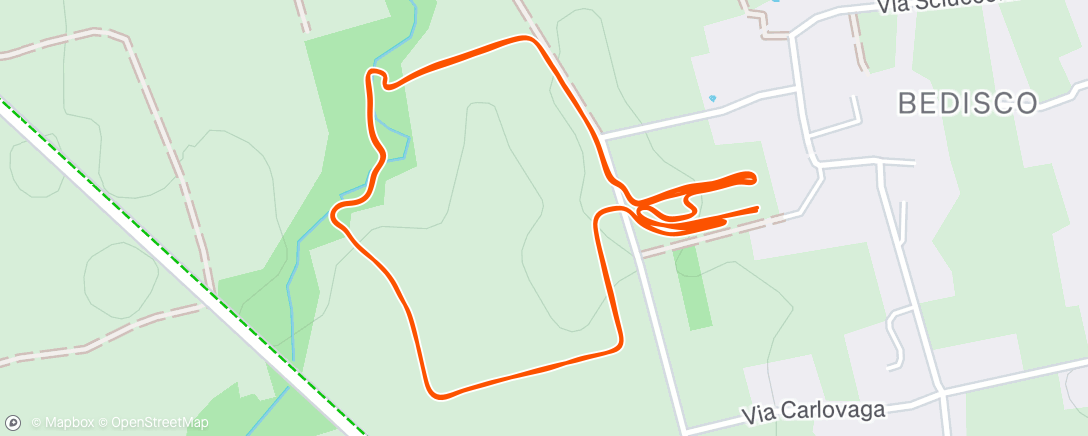 Map of the activity, Poker del cross - 2a tappa - Bedisco