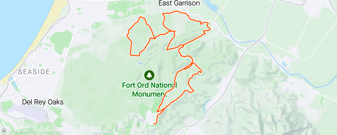 Map of the activity, Gravel Race
