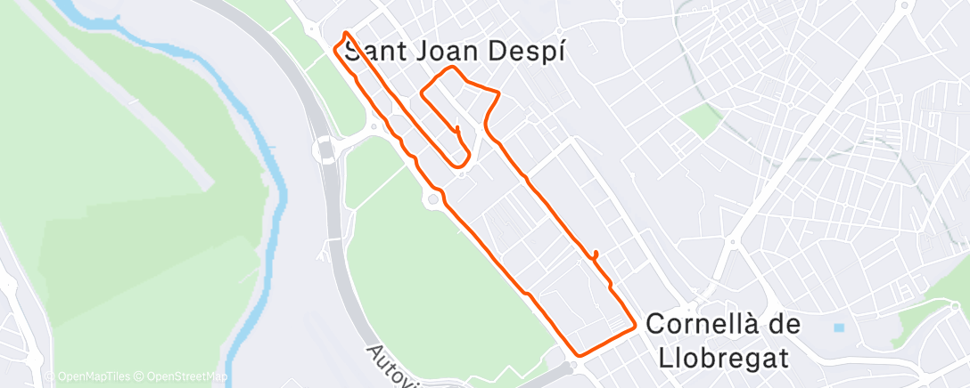 Map of the activity, Con 5 kms de ducha ya he tenido suficiente, mare mevaaa :(