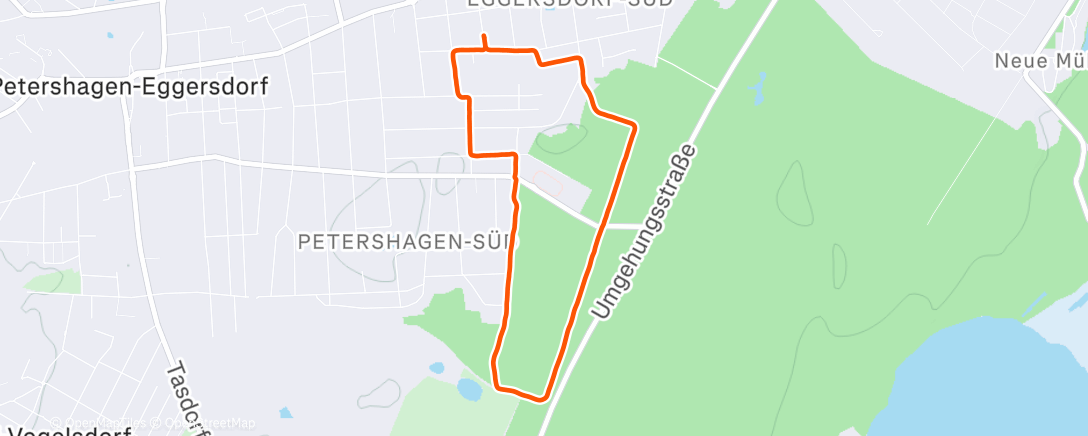 Map of the activity, Morning Run