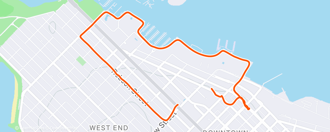 Map of the activity, Afternoon Walk