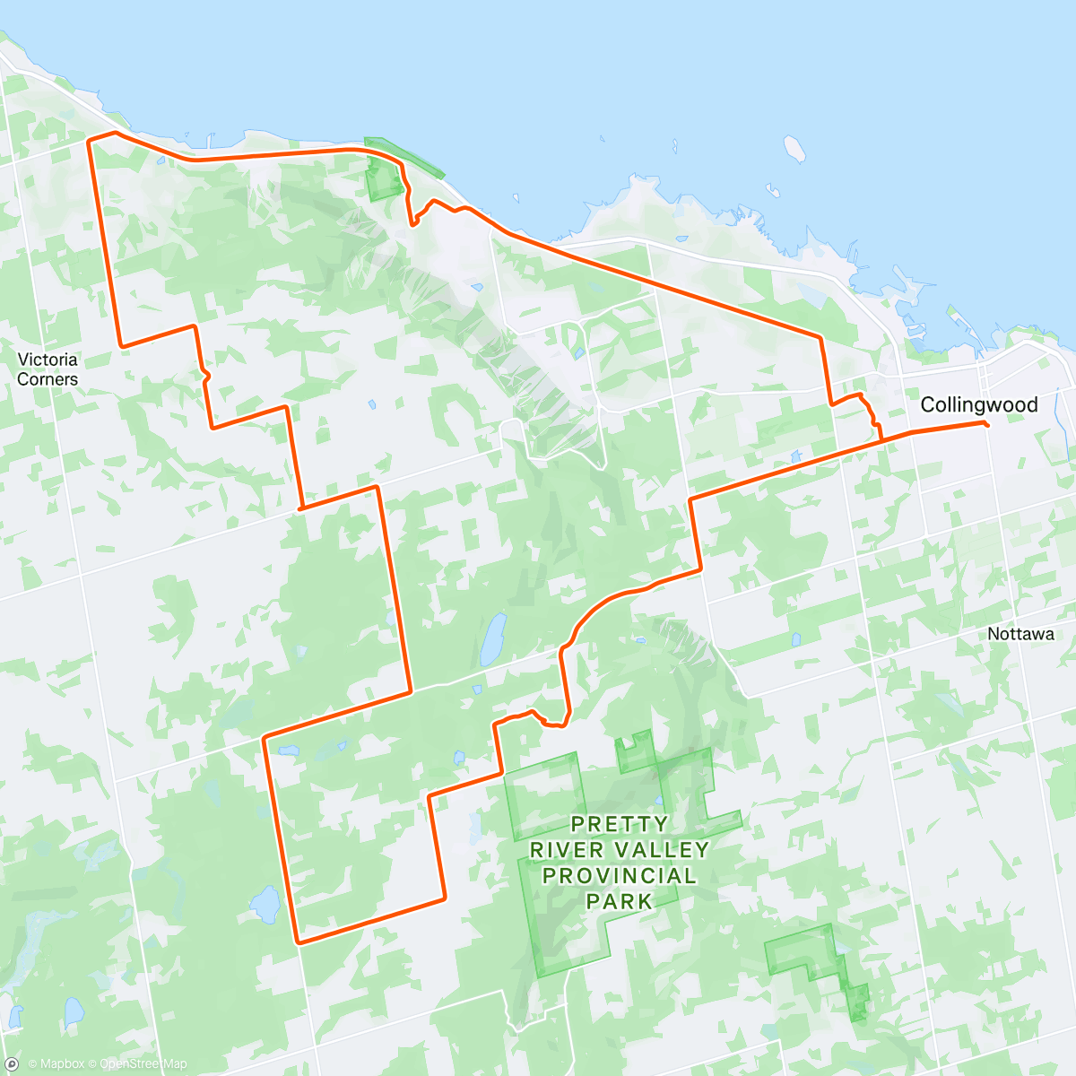 Map of the activity, Morning Ride