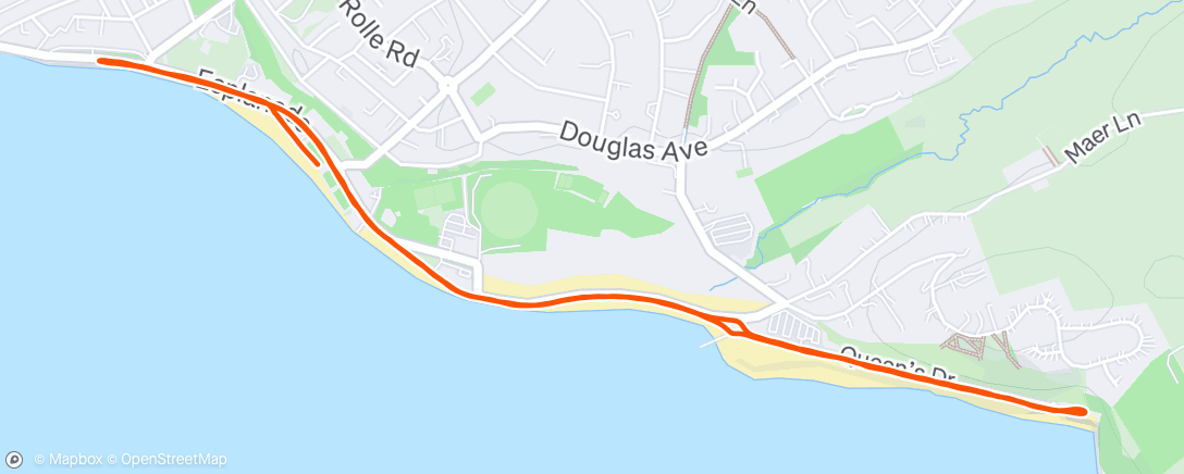 Map of the activity, Morning Run