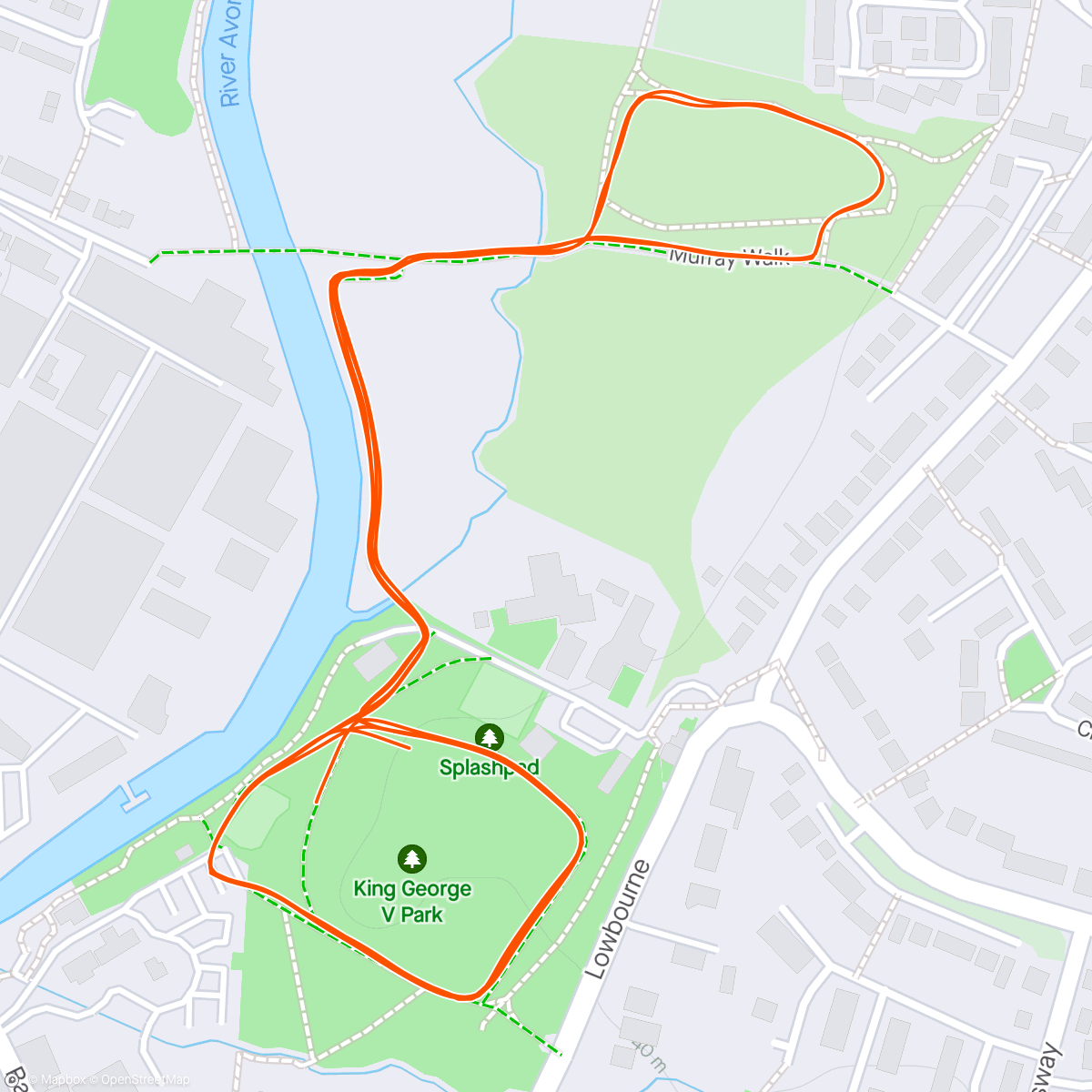 Map of the activity, Melksham parkrun - P3