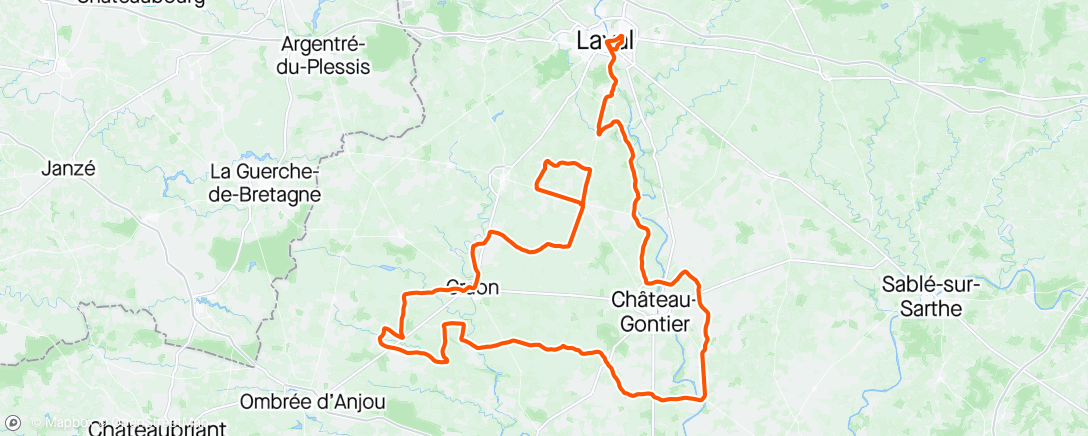Map of the activity, Boucles de la Mayenne 3