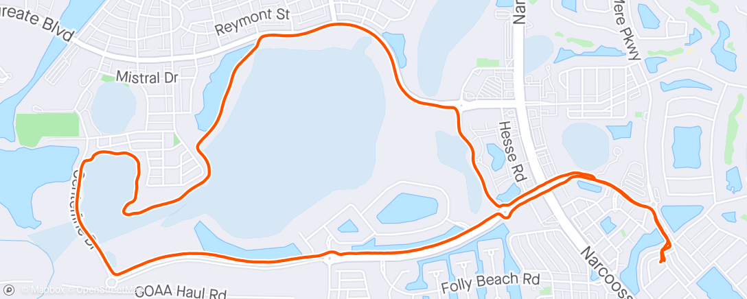 Map of the activity, Orlando / Orlando, Southlake Community Park - Phase II East Lake