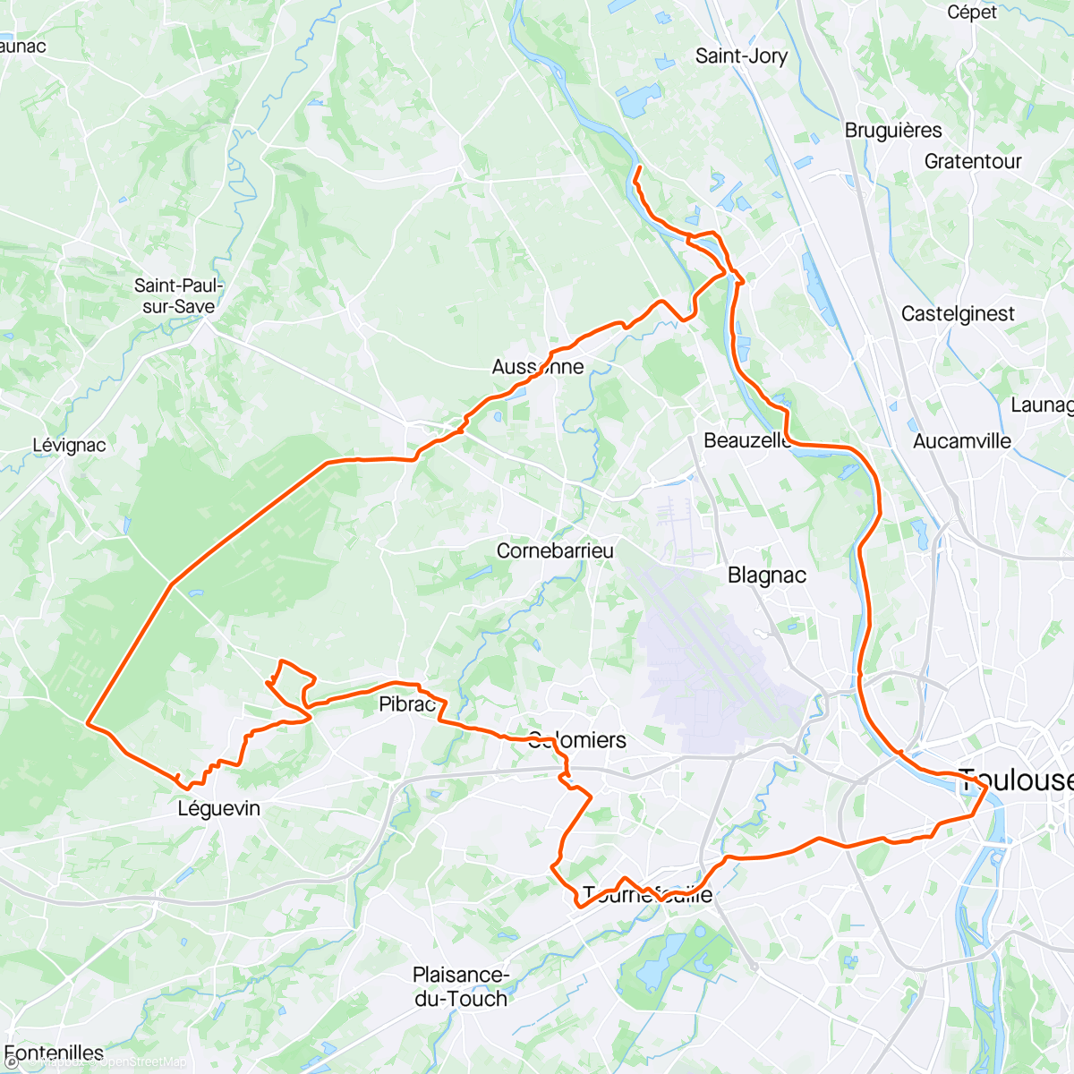 Map of the activity, Morning Gravel Ride - Diverge