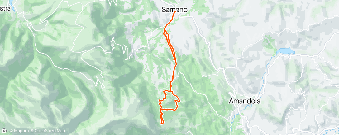 Map of the activity, Sessione in e-bike all’ora di pranzo