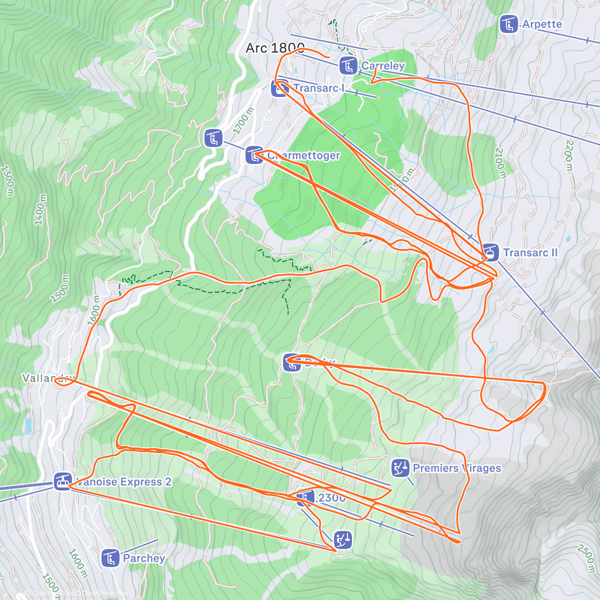 Map of the activity, Avui nevant…🔝🔝