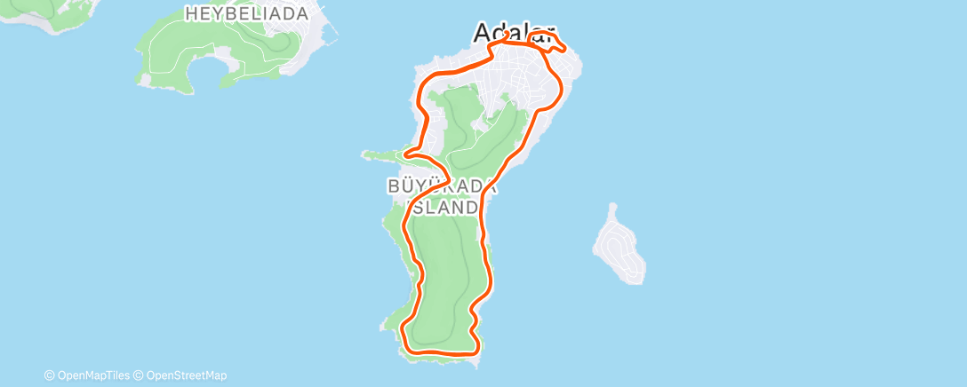 Map of the activity, Принцевы 28км 4:01/км