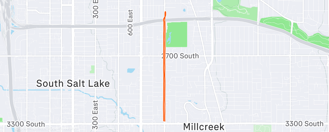 Map of the activity, Morning Run