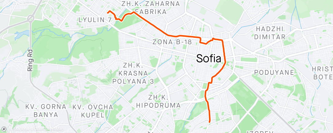 Map of the activity, Fixie to home 🚴‍♂️