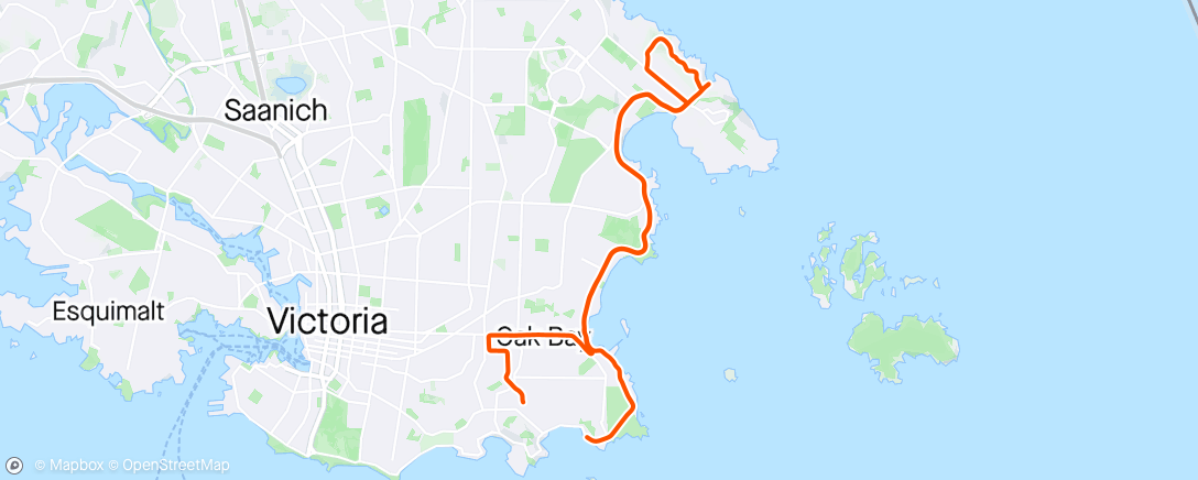 Map of the activity, TGIF ride with new buddy JP