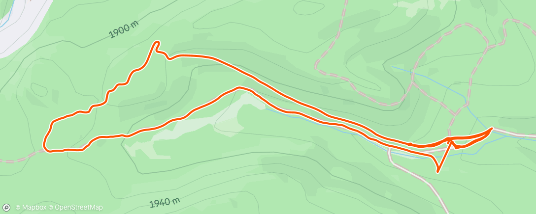 Map of the activity, Lunch Mountain Bike Ride