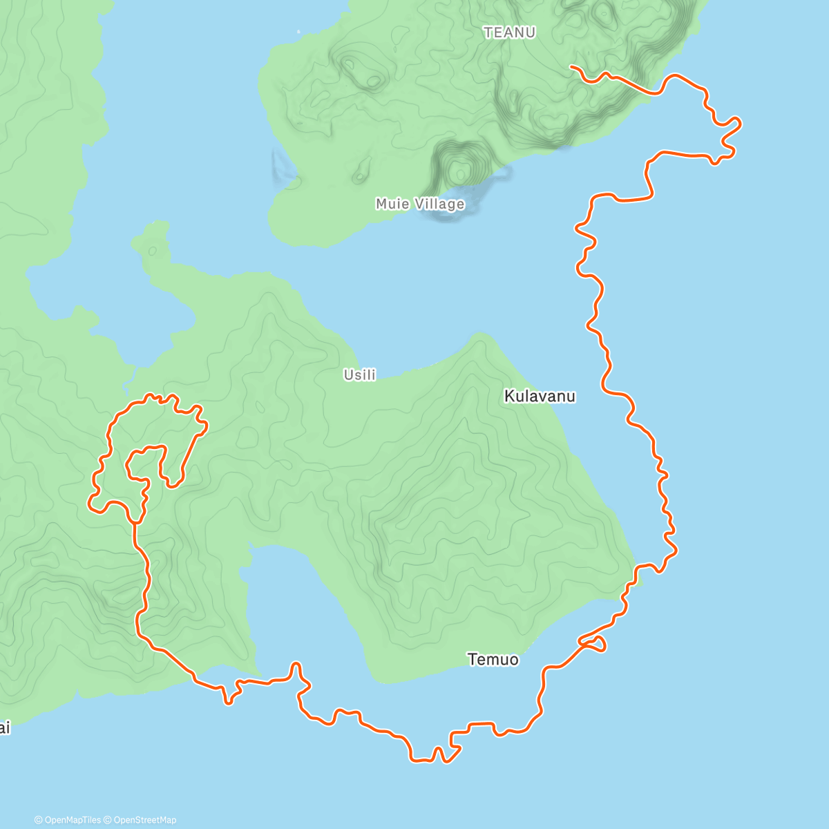 Map of the activity, Zwift - Building Climbs on Going Coastal in Watopia